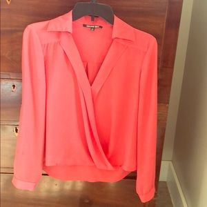 Coral blouse